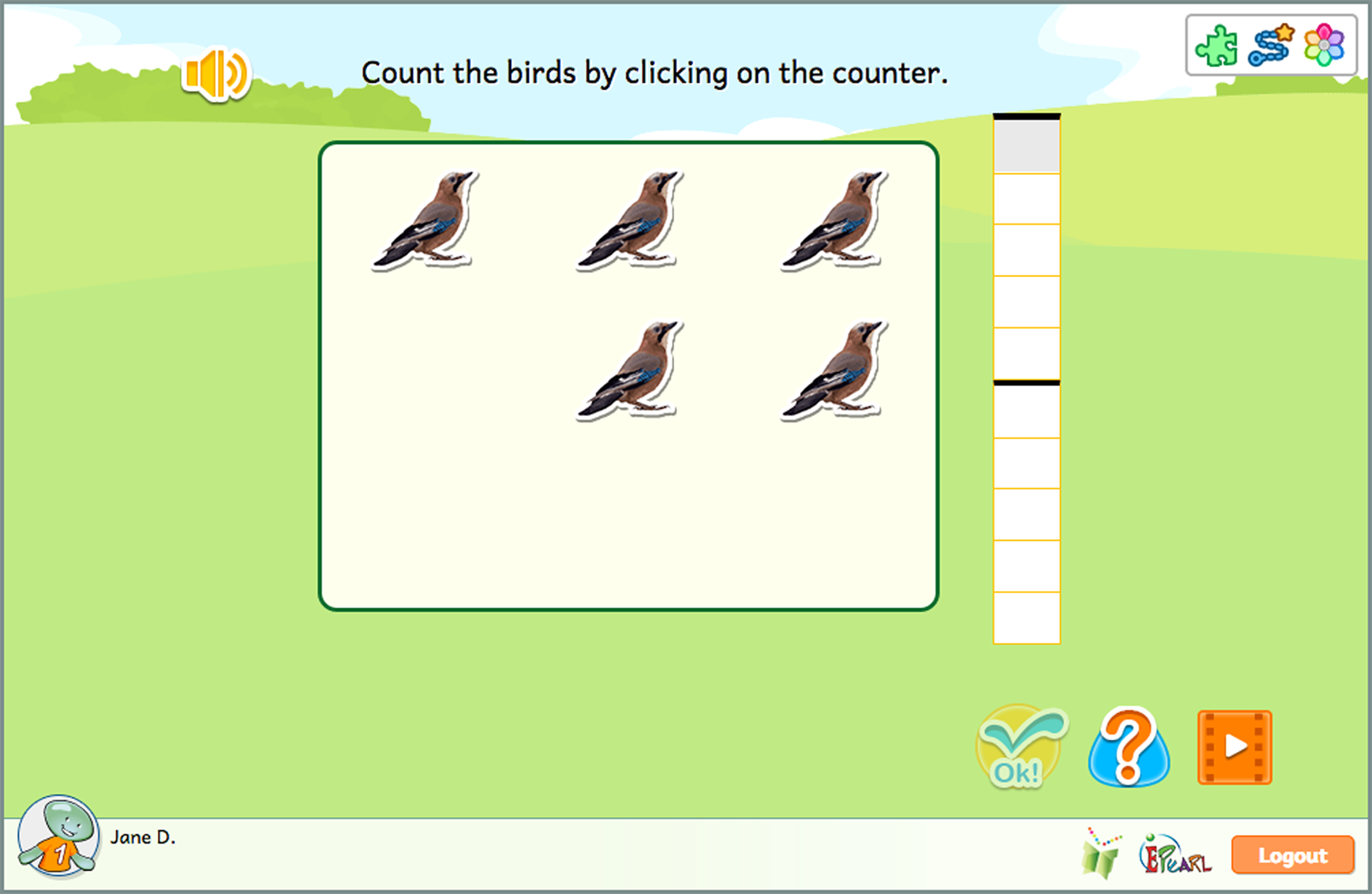 Counting Activity Screenshot